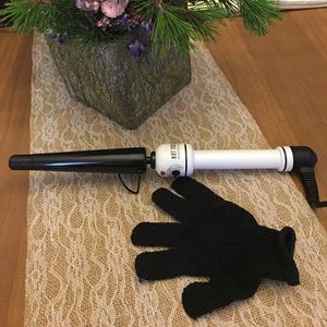 Hot Tools 1” Ceramic Wand with Styling Glove